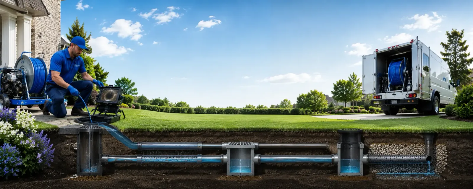 Outdoor drain cleaning information for North Easton, MA